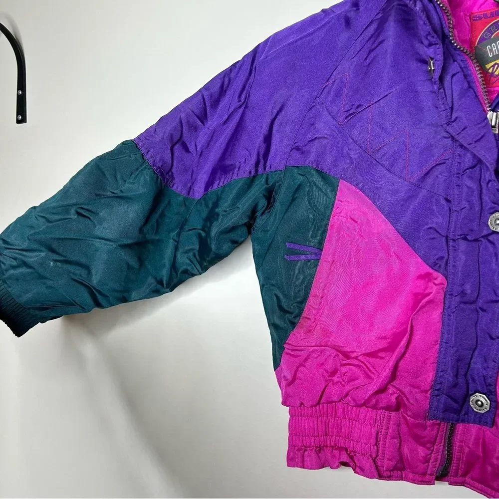 Sunice Purple and Pink Puffer Jacket Lightweight and Stylish